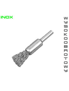 SZCZOTKA PĘDZELKOWA 17MM DRUT FALISTY INOX 0,3