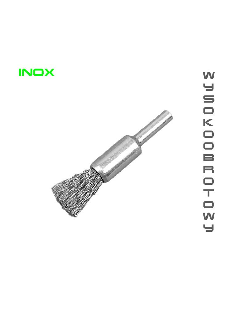 SZCZOTKA PĘDZELKOWA 17MM DRUT FALISTY INOX 0,3 SZCZOTKA PĘDZELKOWA 17MM DRUT FALISTY INOX 0,3