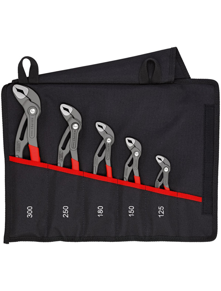 Zestaw szczypiec Cobra® 125/150/180/250/300 w etui Zestaw szczypiec Cobra® 125/150/180/250/300 w etui
