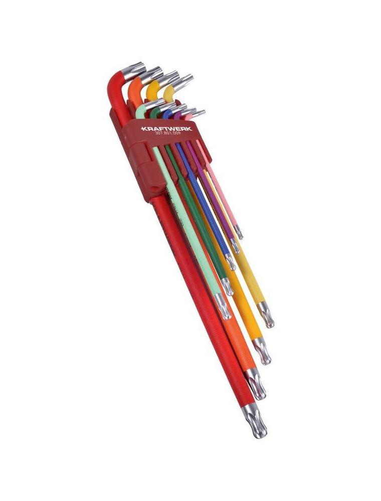 ZESTAW KLUCZY TRZPIENIOWYCH TORX KOLOROWE T10-T50 ZESTAW KLUCZY TRZPIENIOWYCH TORX KOLOROWE T10-T50