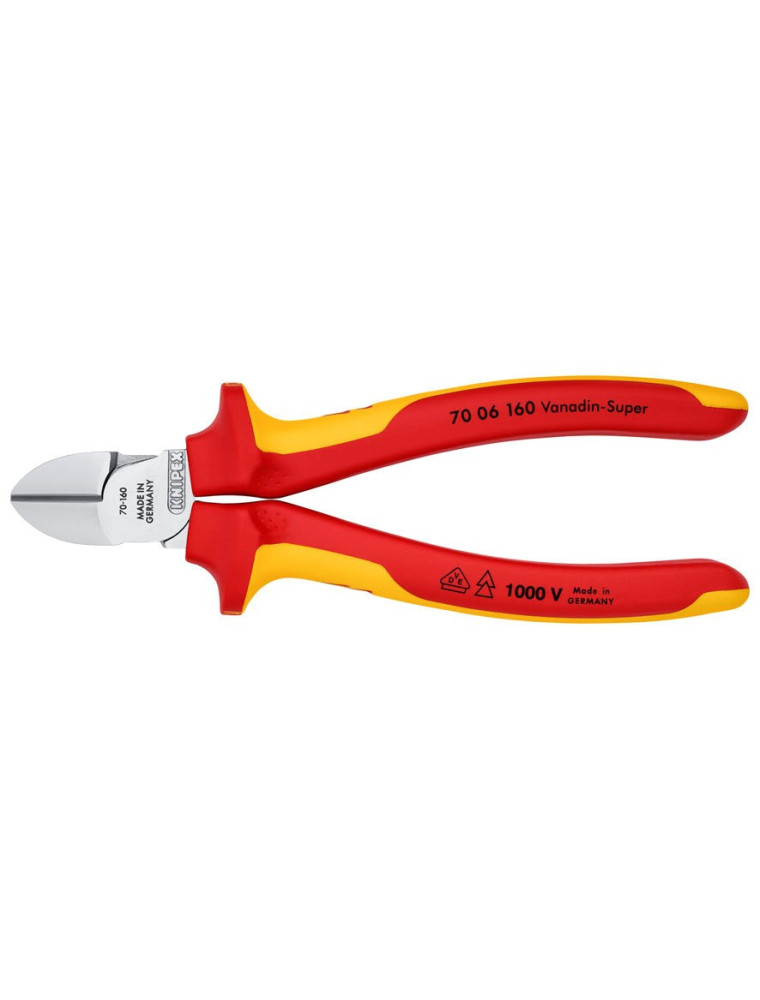 Szczypce tnące boczne 160mm VDE Szczypce tnące boczne 160mm VDE