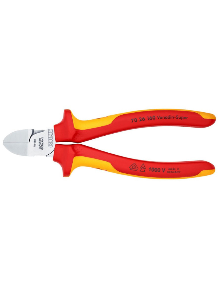 Szczypce tnące boczne 160mm VDE Szczypce tnące boczne 160mm VDE