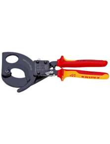 Nożyce do kabli VDE z mechanizmem zapadkowym