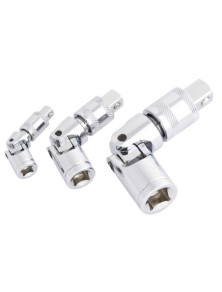 ZESTAW PRZEGUBÓW Z ZABEZPIECZENIEM 1/4"+3/8"+1/2"