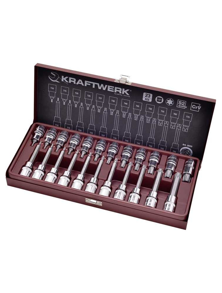 ZESTAW NASADEK 1/2" TX10-TX70 23CZ./KRAFTWERK/ ZESTAW NASADEK 1/2" TX10-TX70 23CZ./KRAFTWERK/