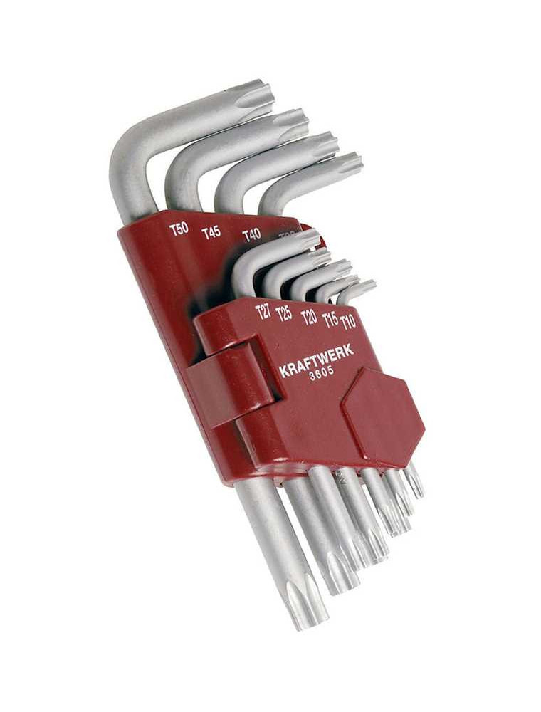 ZESTAW KLUCZY TORX KRÓTKICH T10-T50 (9)/KRAFTWERK/ ZESTAW KLUCZY TORX KRÓTKICH T10-T50 (9)/KRAFTWERK/