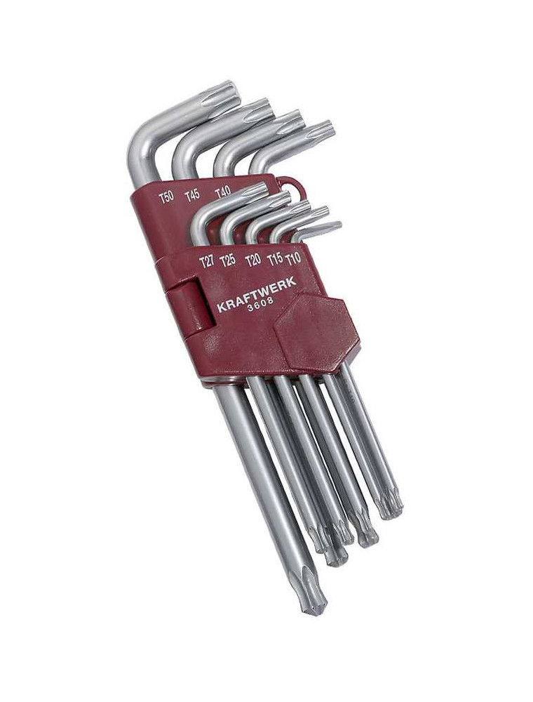ZESTAW KLUCZY TORX Z KULKĄ T10-T50 (9) /KRAFTWERK/ ZESTAW KLUCZY TORX Z KULKĄ T10-T50 (9) /KRAFTWERK/