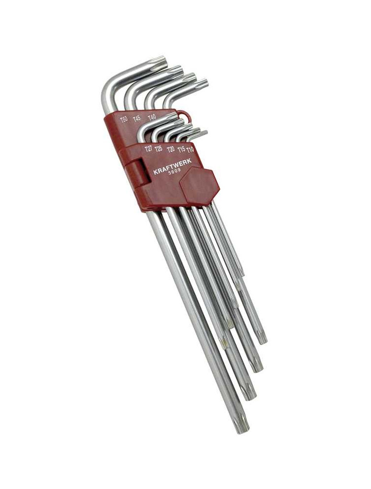 ZESTAW KLUCZY TORX Z OTWOREM XXL T10-T50 (9) ZESTAW KLUCZY TORX Z OTWOREM XXL T10-T50 (9)