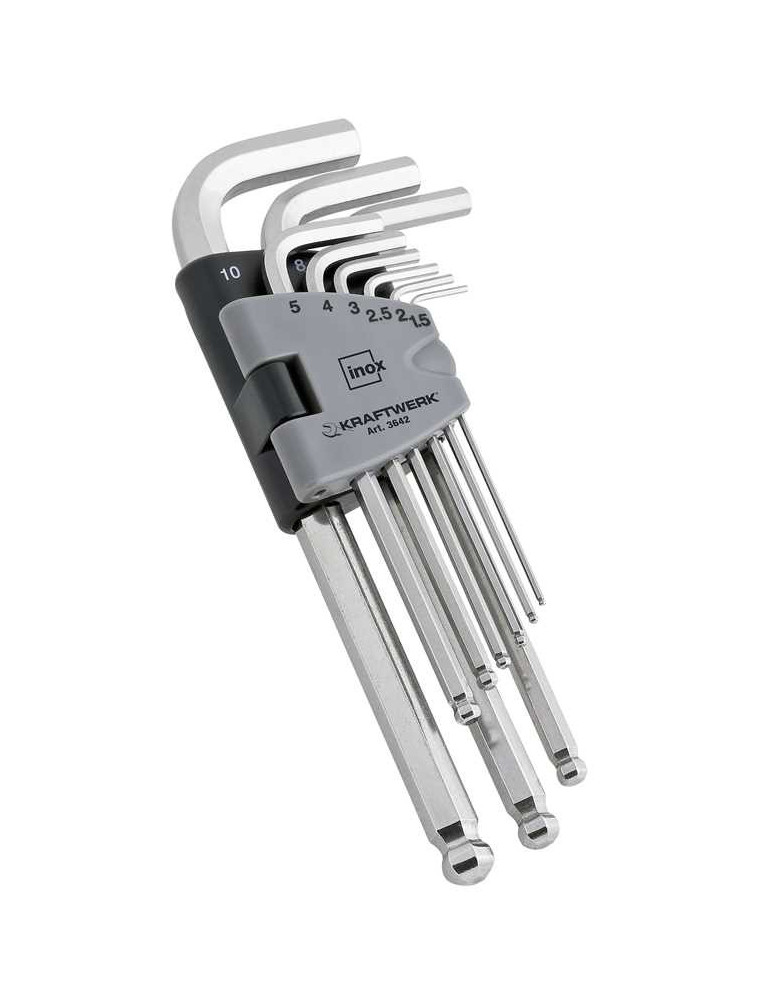 ZESTAW KLUCZY IMBUSOWYCH INOX 1.5-10 (9) ZESTAW KLUCZY IMBUSOWYCH INOX 1.5-10 (9)