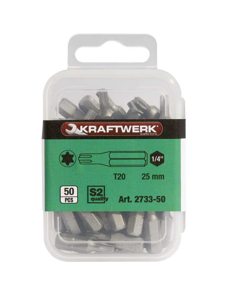 BIT STANDARD 1/4" TX30X25MM 50SZT /KRAFTWERK/ BIT STANDARD 1/4" TX30X25MM 50SZT /KRAFTWERK/
