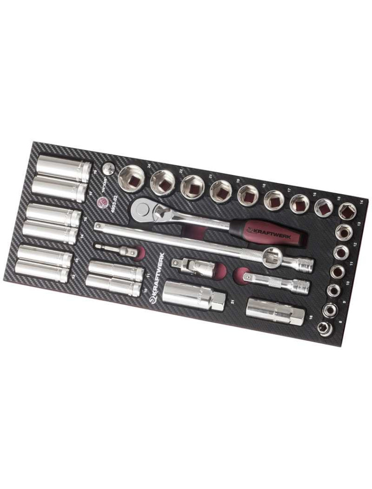 WKŁADKA EVA3 Z NASADKAMI 3/8" (32) WKŁADKA EVA3 Z NASADKAMI 3/8" (32)