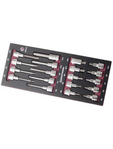 WKŁADKA EVA3  Z NASADKAMI 1/2" HEX/XZN (19)