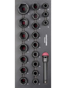 WKŁADKA EVA3 Z NASADKAMI MASZYNOWYMI 1/2" (20)