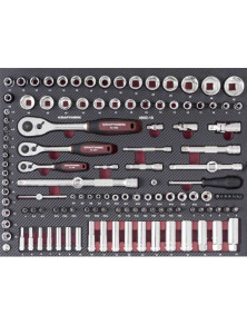 WKŁADKA EVA Z KLUCZAMI NASADOWYMI 1/4"+3/8"+1/2"