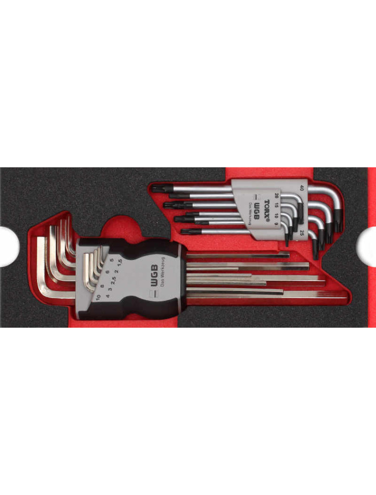 ZESTAW KLUCZY TRZPIENIOWYCH HEX/TORX /WGB/ ZESTAW KLUCZY TRZPIENIOWYCH HEX/TORX /WGB/