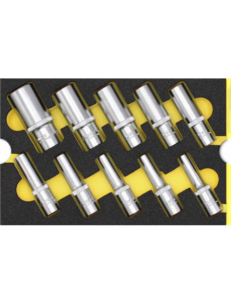 ZESTAW NASADEK 1/2" DŁUGICH W PIANCE (10) /WGB/ ZESTAW NASADEK 1/2" DŁUGICH W PIANCE (10) /WGB/