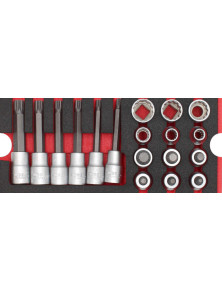 ZESTAW NASADEK 1/2" XZN + 12-KT (18) /WGB/