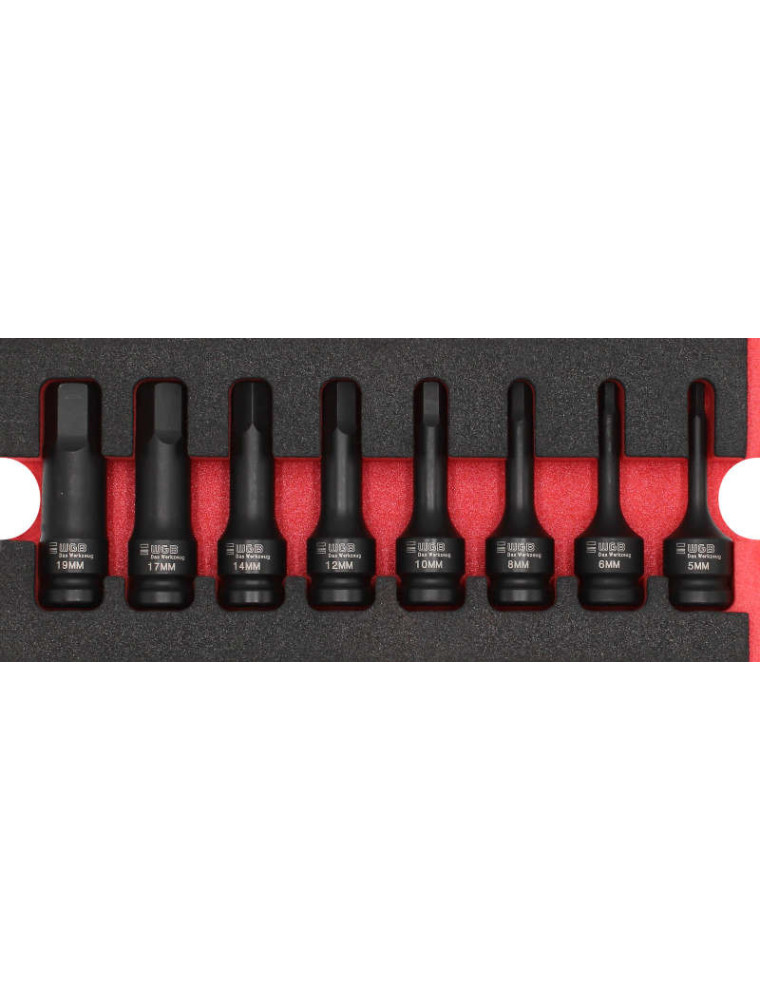 ZESTAW NASADEK MASZYNOWYCH 1/2" HEX 5-19 /WGB/ ZESTAW NASADEK MASZYNOWYCH 1/2" HEX 5-19 /WGB/
