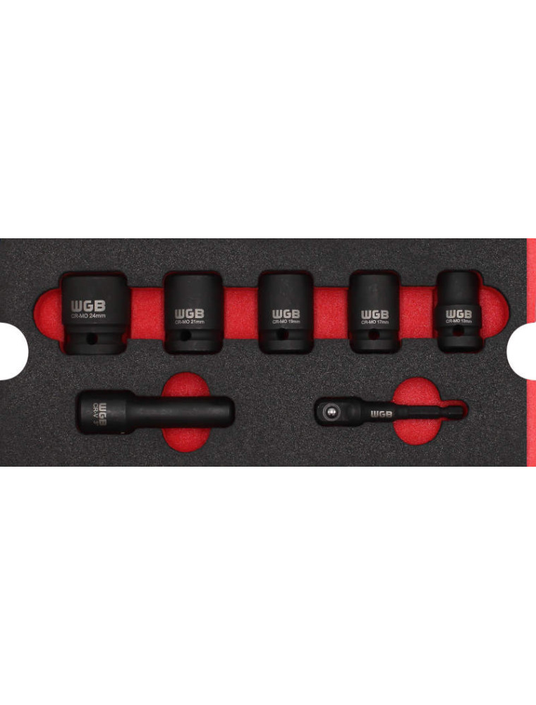 ZESTAW NASADEK MASZYNOWYCH 1/2" (7) /WGB/ ZESTAW NASADEK MASZYNOWYCH 1/2" (7) /WGB/