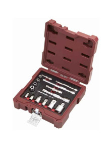 ZESTAW ADAPTERÓW I PRZEDŁUŻEK 1/4"+3/8"+1/2" (15)