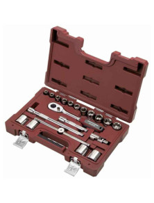 ZESTAW KLUCZY NASADOWYCH CALOWYCH 1/2", 20 CZĘŚCI