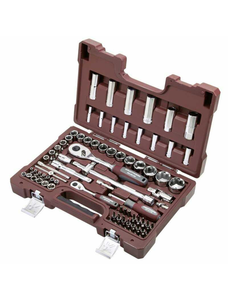 ZESTAW KLUCZY NASADOWYCH 1/4"+1/2" 80-CZĘŚCIOWY ZESTAW KLUCZY NASADOWYCH 1/4"+1/2" 80-CZĘŚCIOWY