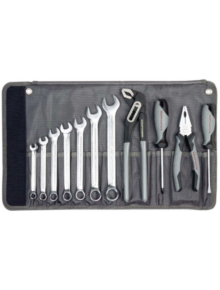 Zestaw 11 narzędzi BASIC LINE w etui zwijanym Zestaw 11 narzędzi BASIC LINE w etui zwijanym